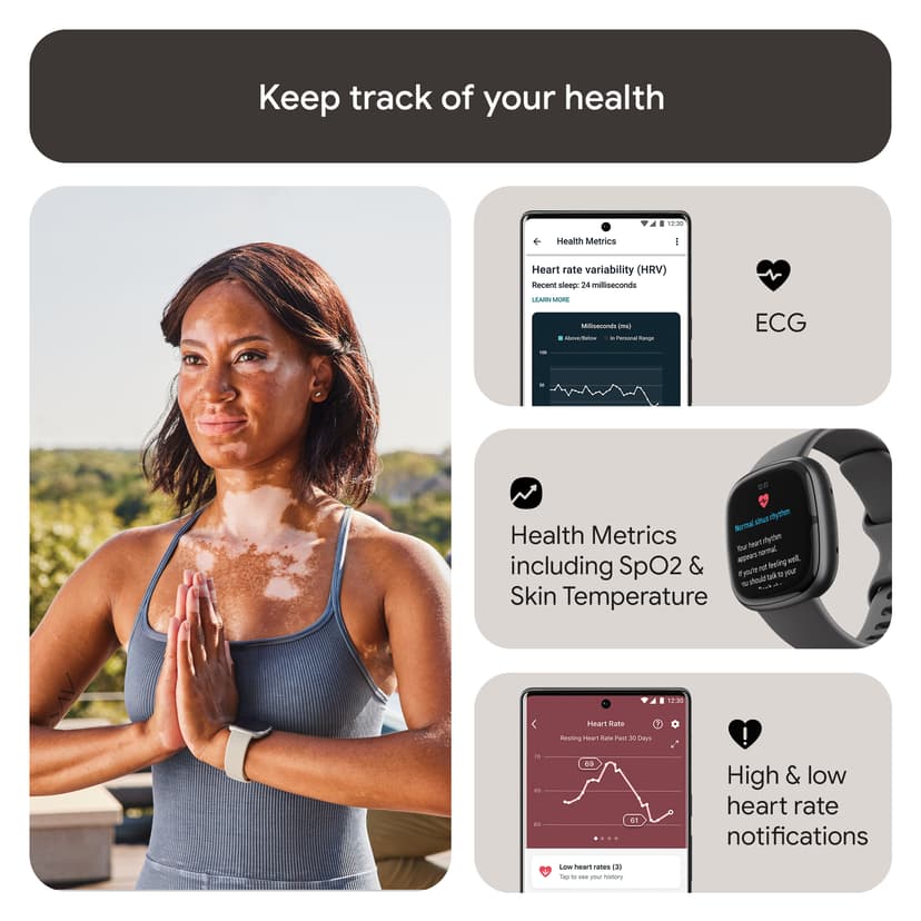 Fitbit Sense 2 Shadow Grey/Graphite Musta
