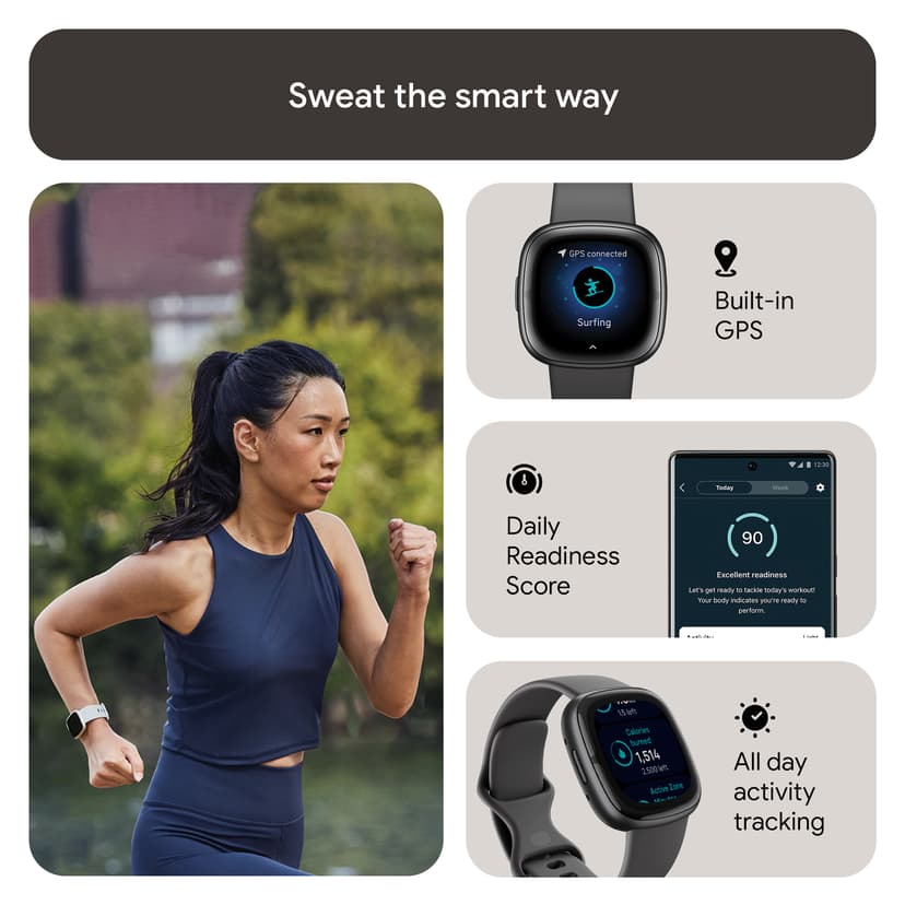 Fitbit Sense 2 Shadow Grey/Graphite Musta