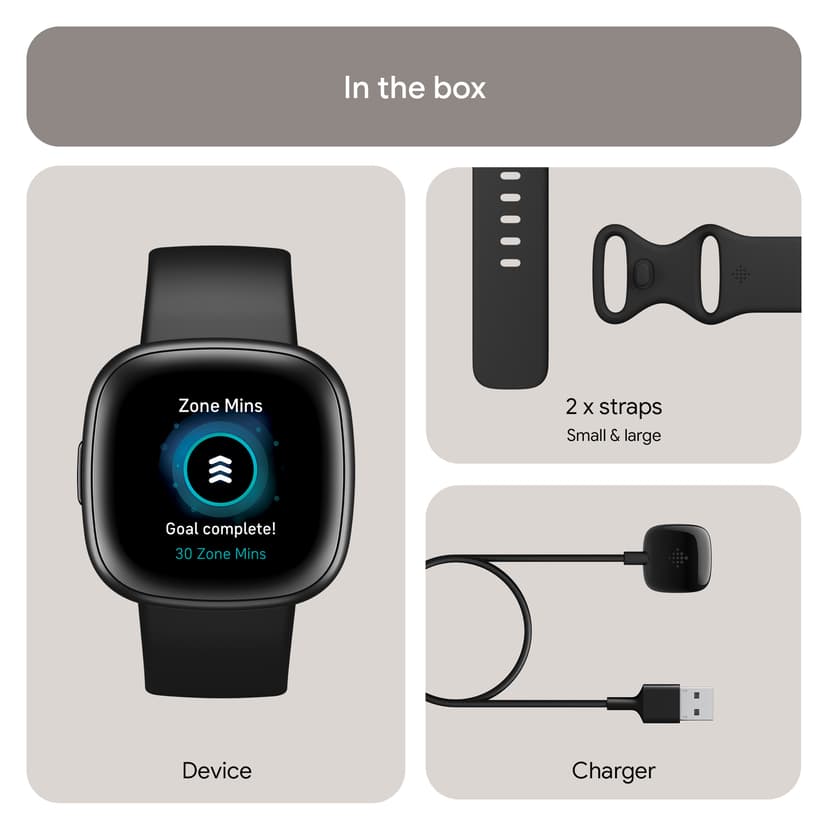 Fitbit Versa 4 Black/Graphite