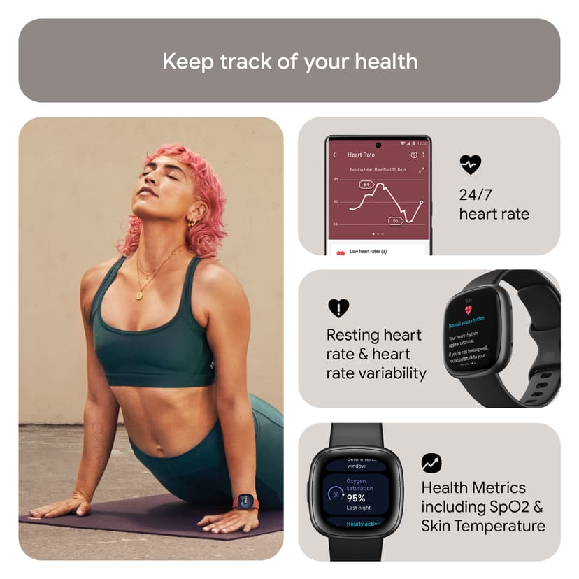 Fitbit Versa 4 Black/Graphite