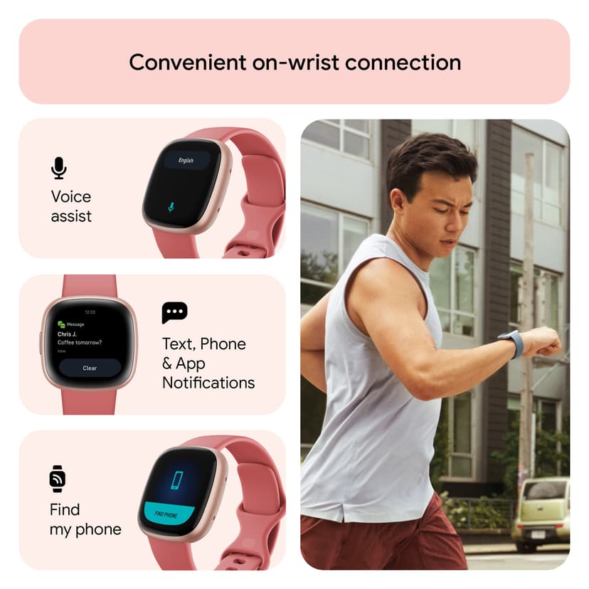 Fitbit Versa 4 Pink Sand/Copper Rose
