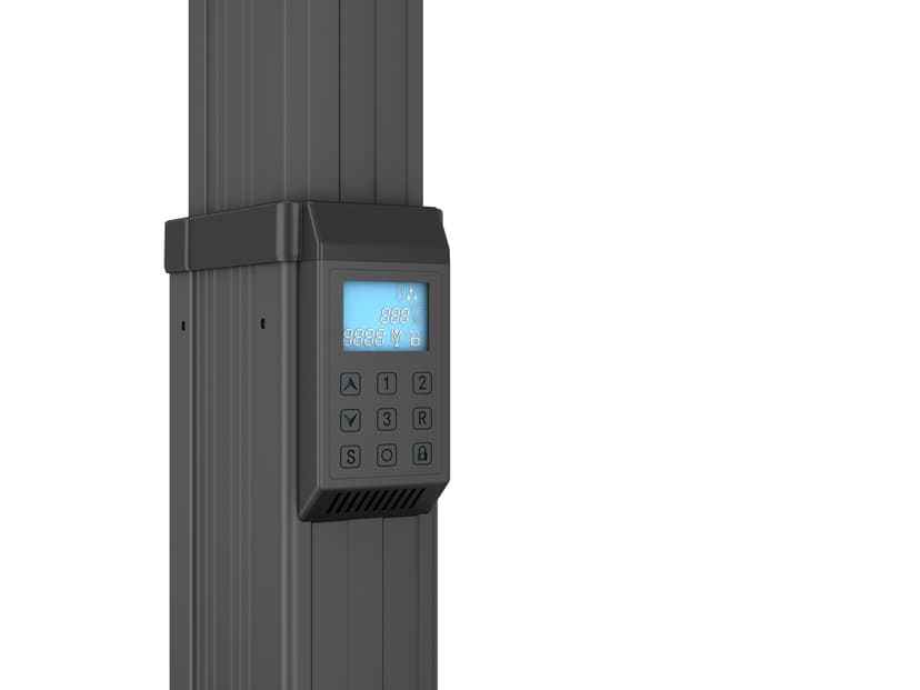 Multibrackets M Motoriserat Golvstativ Dual Pillar 180 HD 65-110" Svart