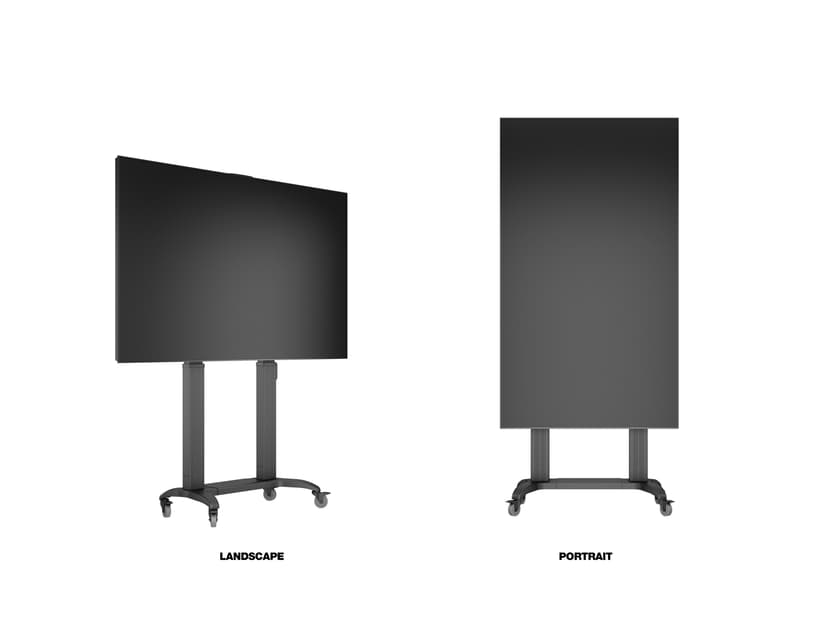 Multibrackets M Motoriserat Golvstativ Dual Pillar 180 HD 65-110" Svart