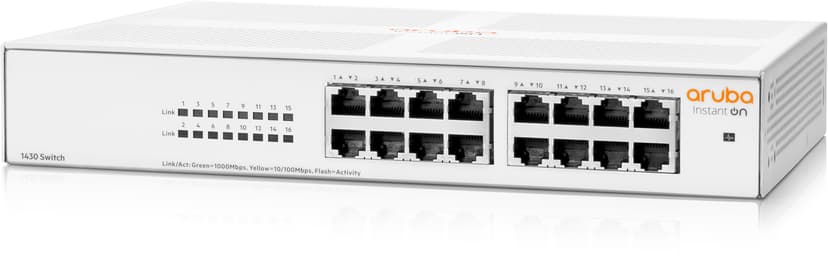 HPE Networking Instant On 1430 16-Port Gigabit PoE 64W Switch + 2X HPE Instant On AP22 Indoor
