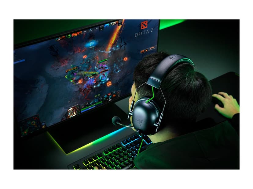 Razer Blackshark V2 X Headset Bedraad Hoofdband Gamen Zwart, Groen Groen, Zwart