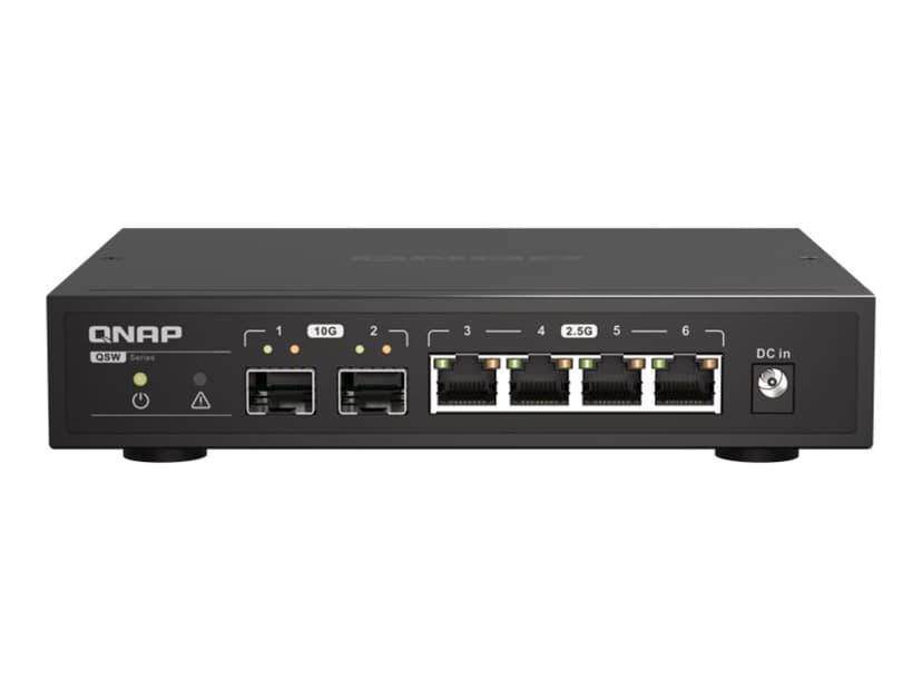 QNAP QSW-2104-2S nettverkssvitsj Uhåndtert 2.5G Ethernet Sort