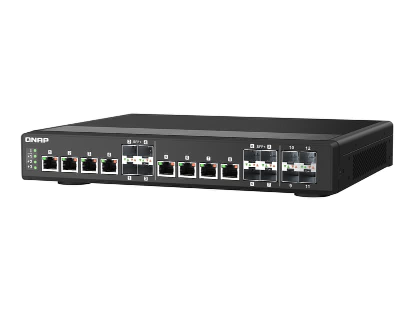QNAP QSW-IM1200-8C nätverksswitchar hanterad L2 Svart