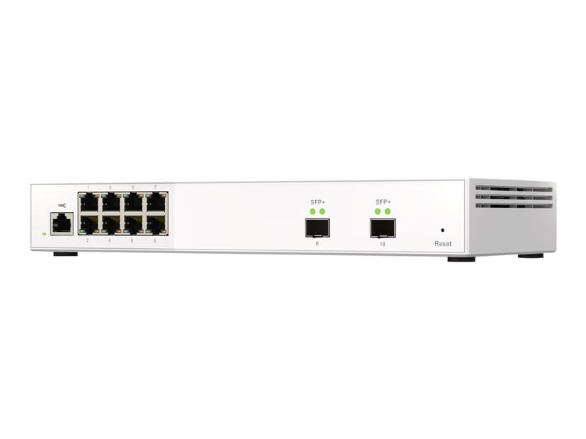 QNAP QSW-M2108-2S nätverksswitchar hanterad L2 2.5G Ethernet (100/1000/2500) Grå