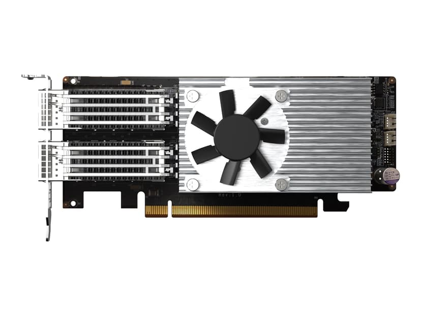 QNAP QXG-100G2SF-E810 nettverkskort Intern Fiber 100000 Mbit/s