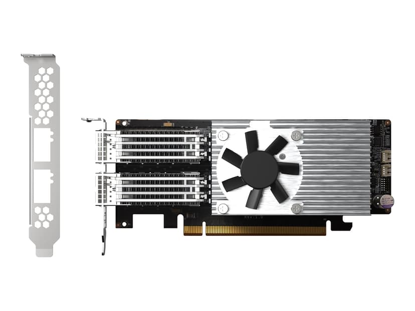 QNAP QXG-100G2SF-E810 netwerkkaart Intern Fiber 100000 Mbit/s