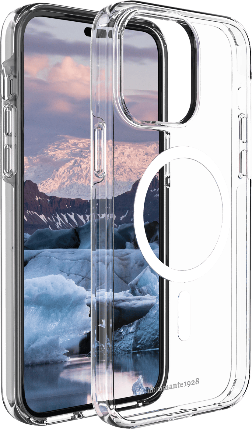 dbramante1928 Iceland Pro Magsafe 100% Återvunnen plast iPhone 14 Pro Max Transparent