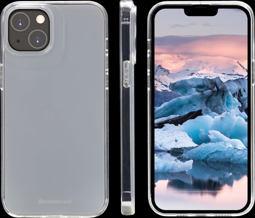 dbramante1928 Greenland, valmistettu 100% kierrätettystä muovista iPhone 14 Plus Läpinäkyvä