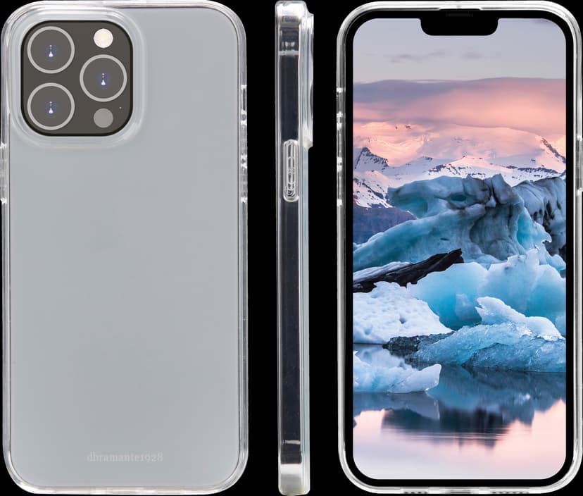dbramante1928 Greenland, valmistettu 100% kierrätettystä muovista iPhone 14 Pro Max Läpinäkyvä