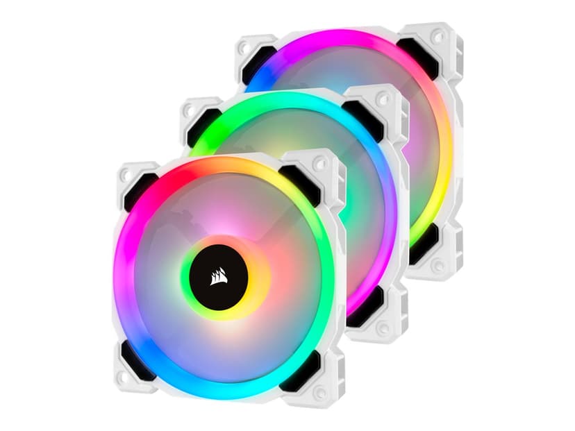 Corsair LL120 RGB PWM Triple Lightning Node PRO Vifte Hvit
