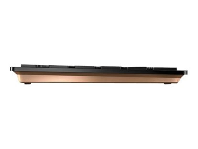 Cherry DW 9100 SLIM tastatur Mus inkludert Universell RF trådløs + Bluetooth Nordisk Sort Trådløs Cherry SX Nordisk