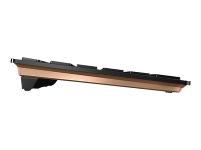 Cherry DW 9100 SLIM tastatur Mus inkludert Universell RF trådløs + Bluetooth Nordisk Sort Trådløs Cherry SX Nordisk
