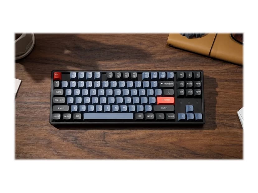 Keychron K8 Pro QMK/VIA RGB Gateron Brown Kabel & Trådlös Gateron G Pro Brown Nordisk