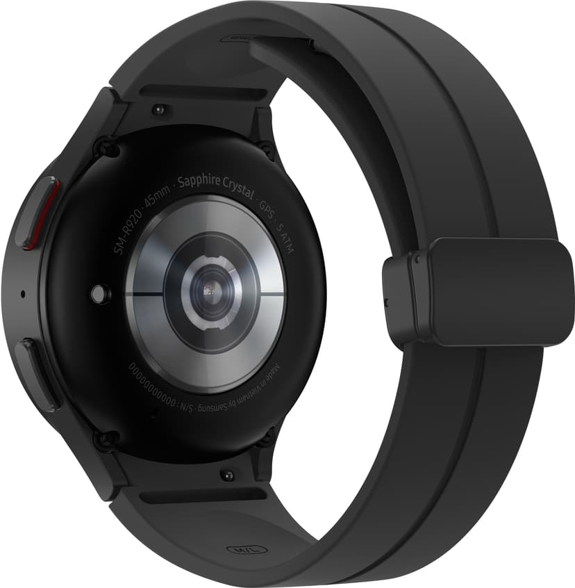 Samsung Galaxy Watch5 Pro 45mm Bluetooth Black Titanium With Black D-Buckle Sport Band