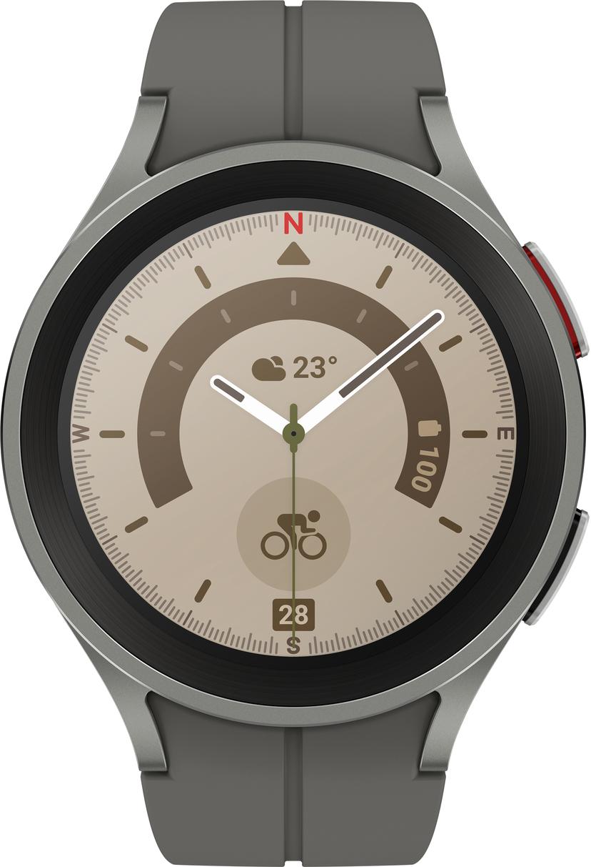 Samsung Galaxy Watch5 Pro 45mm 4G Grey Titanium With Grey D Buckle Sport Band SM R925FZTAEUB Dustin