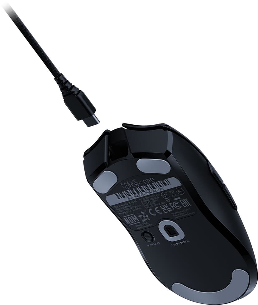 Razer Viper V2 Pro datamus Høyre hendt RF Wireless + USB Type-C Optisk 30000 DPI RF Wireless + USB-C