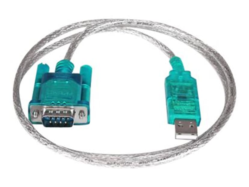 Startech StarTech.com ICUSB232SM3 kabelkjønnsendring DB-9 USB 2.0 A Blå, Gjennomsiktig DB9 USB-A 2.0
