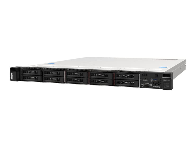 Lenovo ThinkSystem SR250 V2 palvelin Teline ( 1U ) Intel Xeon E E-2378 2,6 GHz 16 GB DDR4-SDRAM 450 W