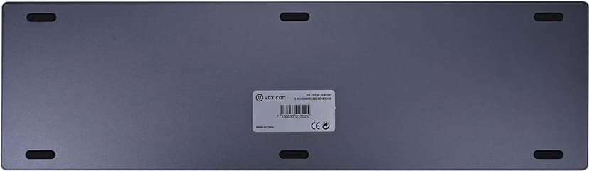 Voxicon Wireless Slim Metal Keyboard 295wl Grey Iso Int Draadloos Internationaal EER