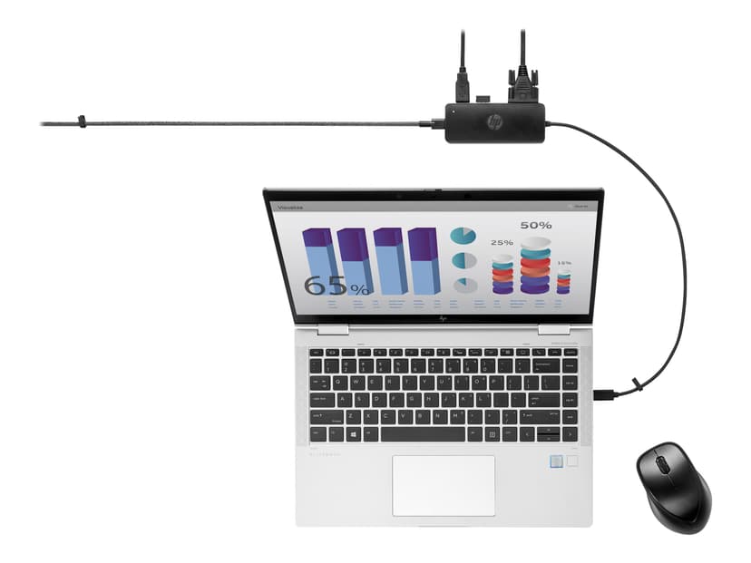 HP Travel Hub G2 USB 3.2 Gen 1 (3.1 Gen 1) Type-C