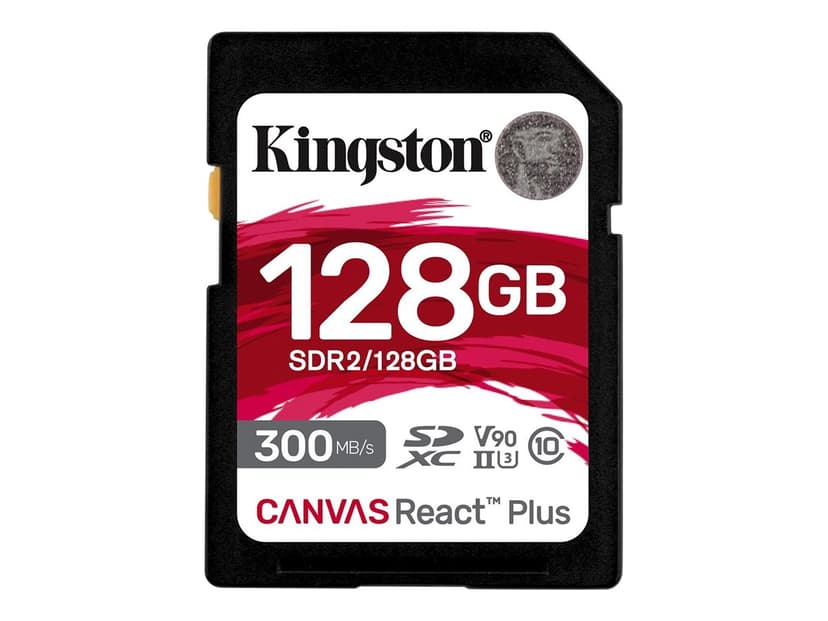 Kingston Technology Canvas React Plus 128 GB SD UHS-II Klasse 10 128GB SD UHS-II