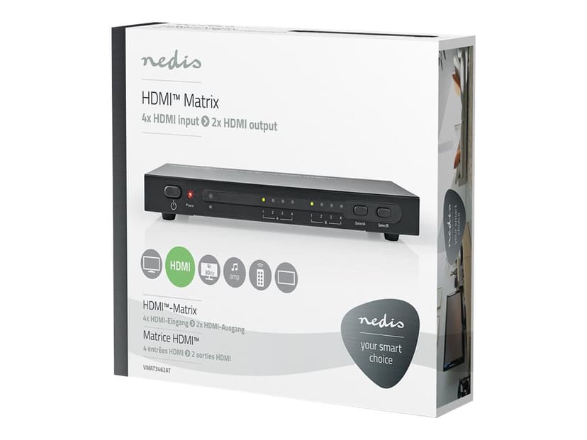 Nedis VMAT3462AT 4 X 2 HDMI-matrisesvitsj