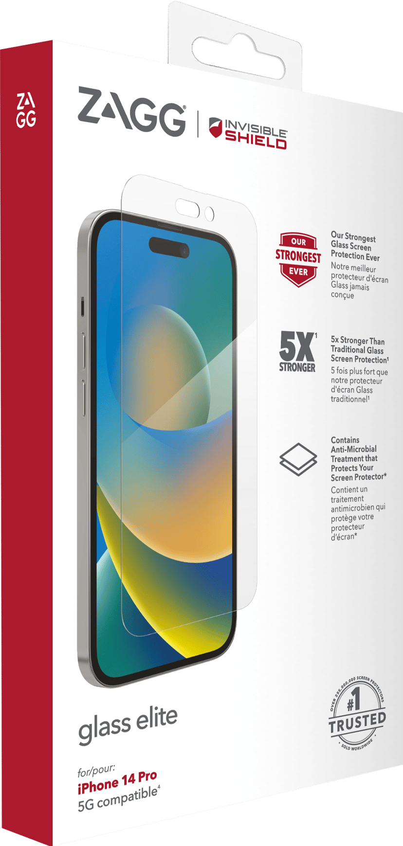 Zagg Invisibleshield Glass Elite skärmskydd iPhone 14 Pro