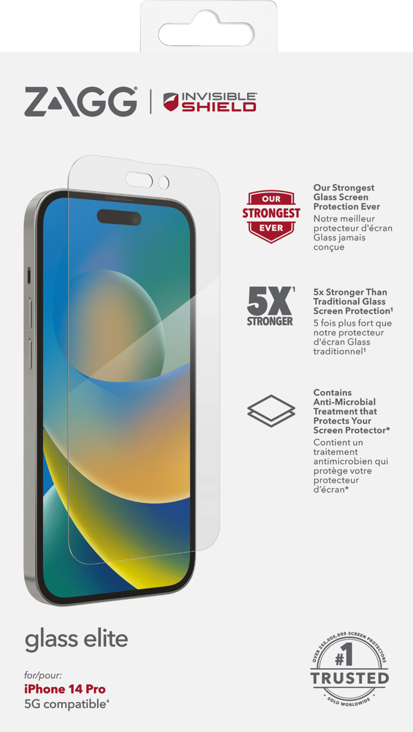 Zagg Invisibleshield Glass Elite skärmskydd iPhone 14 Pro