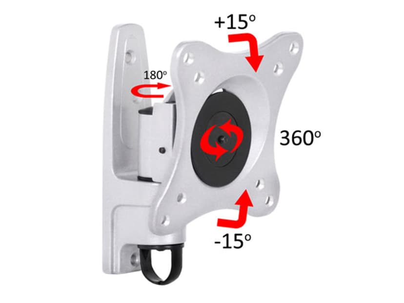 Multibrackets VESA Flexarm In 360 Silver 15-40"