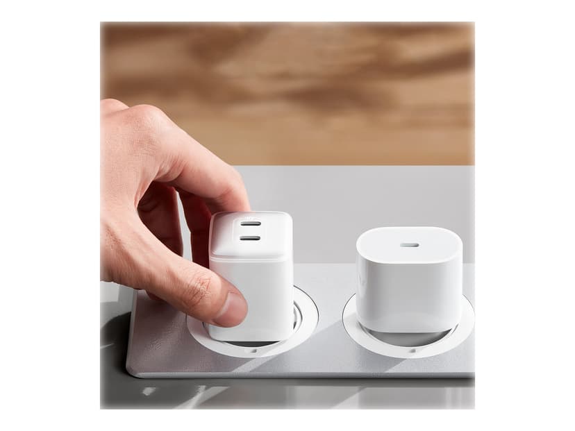 Anker PowerPort III 40 watt 2 x USB-C Hvit Hvit