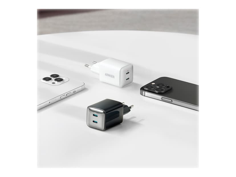 Anker PowerPort III 40 watt 2 x USB-C Hvit Hvit