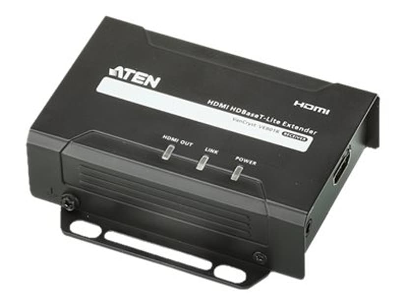Aten VE801R-AT-G AV-forlenger AV-mottaker Sort