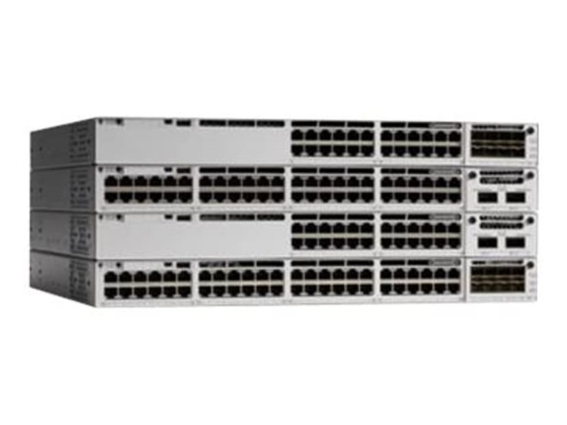 Cisco Catalyst C9300-24P-E nettverkssvitsj Håndtert L2/L3 Gigabit Ethernet (10/100/1000) Strøm over Ethernet (PoE) 1U Grå