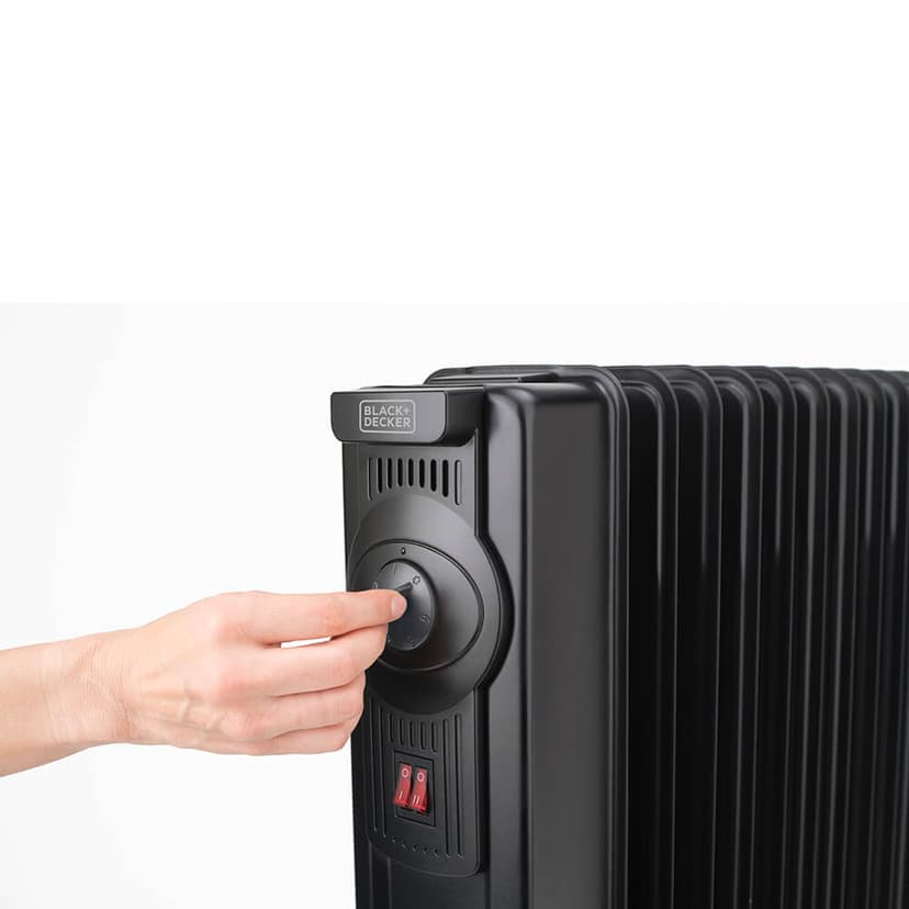 Black & Decker Oil Heater 1500W Black