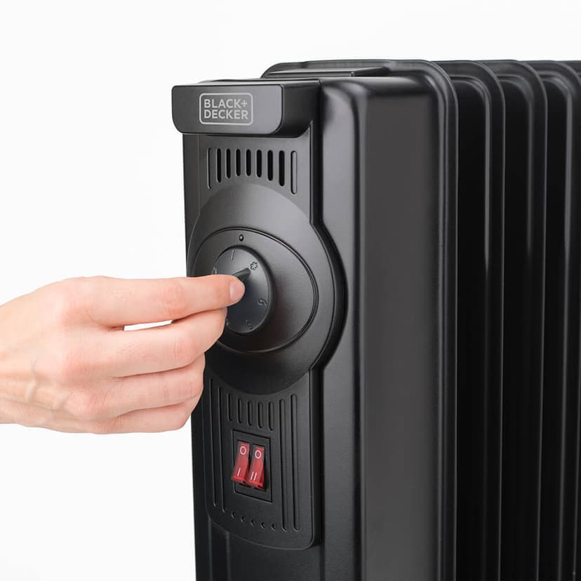 Black & Decker Oljefyllt Element 2300W Svart