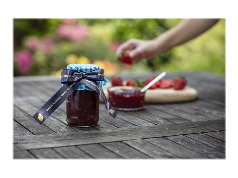 Brother Tape Kangas 24mm TZe-RN54 Kulta/Navy Sininen Satiini