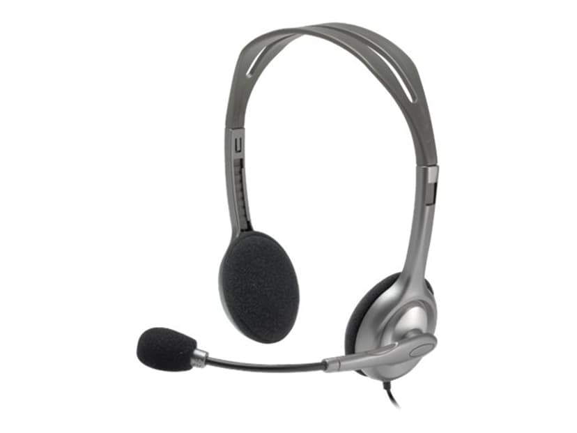 Logitech H110 Stereo Sølv, Sort
