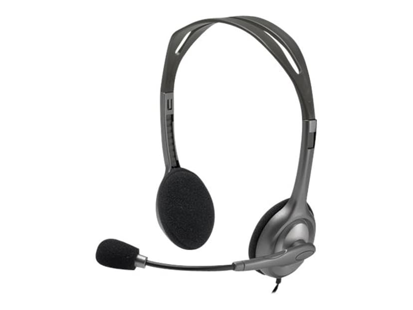 Logitech H110 Stereo Silver, Svart