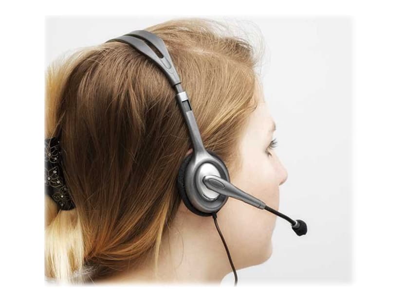 Logitech H110 Stereo Silver, Svart