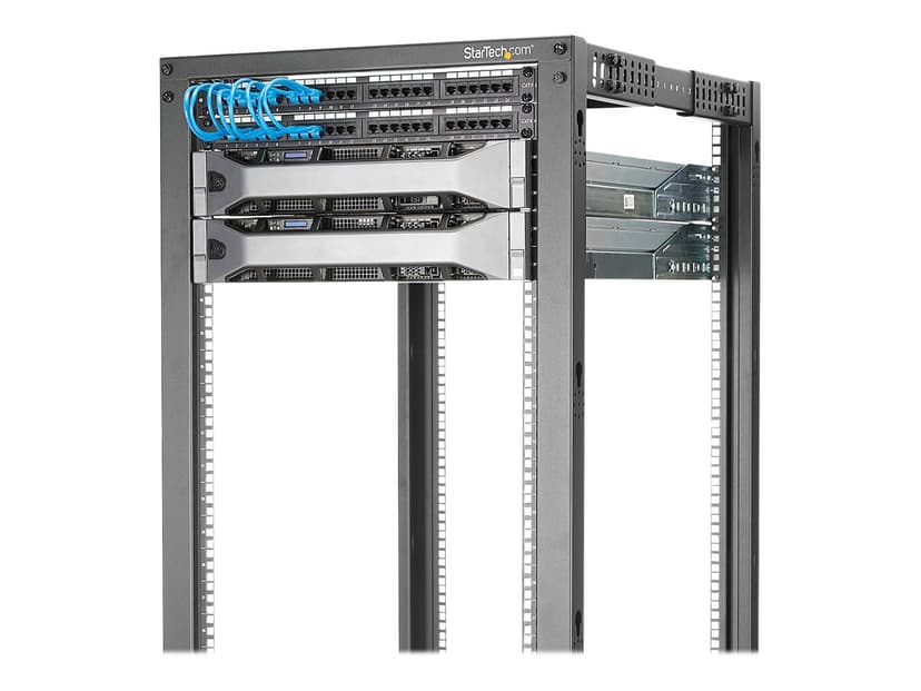 Startech 42U Adjustable Depth Open Frame 4 Post Server Rack
