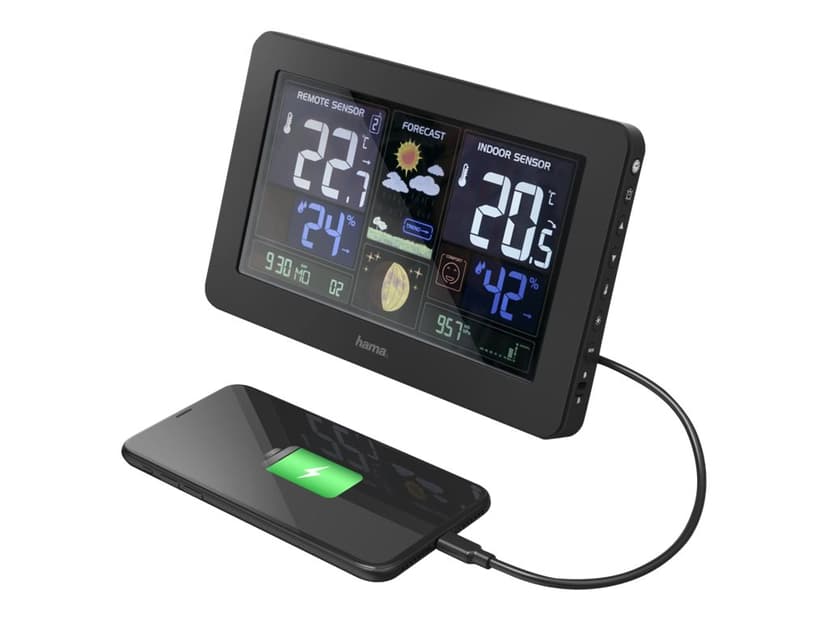 Hama Väderstation Premium Inkl. USB-laddning