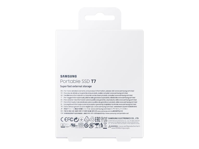Samsung Portable SSD T7 1TB GEN 2 USB-C Grijs