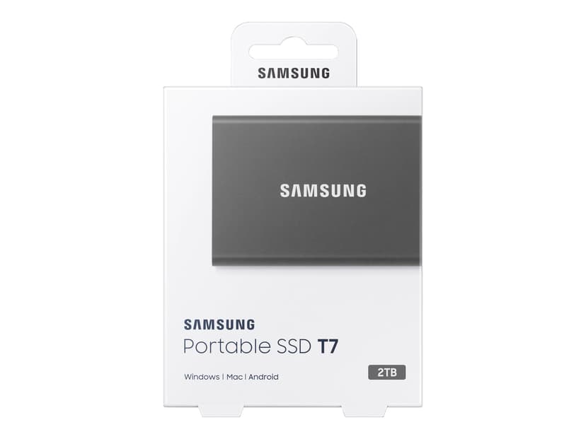 Samsung Portable SSD T7 2TB GEN 2 USB Type-C Grå