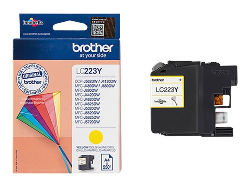 Brother Muste Keltainen LC223Y, 550-SHEETS