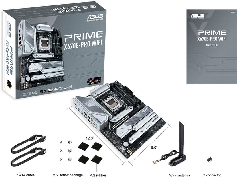 ASUS PRIME X670E-PRO (Wi-Fi) Socket AM5 ATX Hovedkort