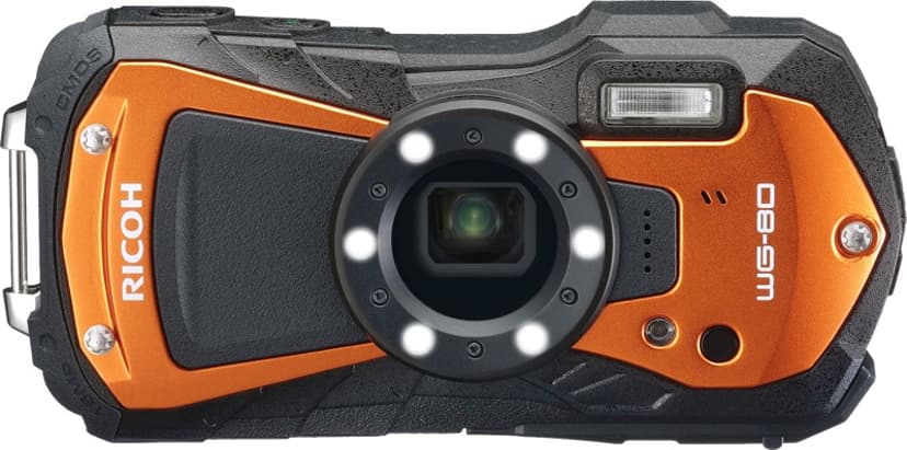 Ricoh WG-80 1/2.3" Compactcamera 16 MP CMOS 4608 x 3456 Pixels Zwart, Oranje